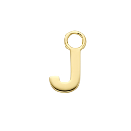 14K Geelgouden Oorringhanger met Letter J