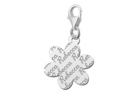 Names4ever Charm-Bloembedel met Naampatroon ZNB20