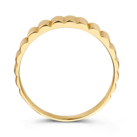 Excellent Jewelry Gouden Dames Ring Ribbels