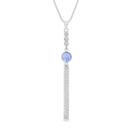 Spark Ballena Ketting met Blauwe Glaskristal