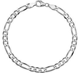 Zilveren Armband Figaro 4,5 mm | Lengte 20 cm