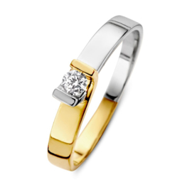 Excellent Jewelry Bicolor Zirkonia Ring voor Dames