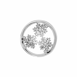 MY iMenso Zilveren Snow Flake Fantasy Mezza Insignia