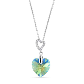 Spark Amore Zilveren Ketting met Erenite Shimmer Glaskristal