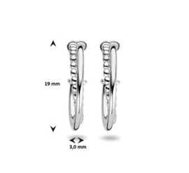Zilveren Stekeroorringen Bolletjes
