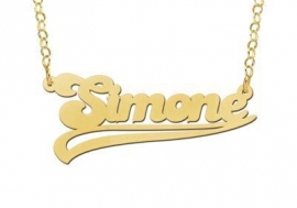 Names4ever Vergulde Simone Naamketting