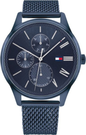 Tommy Hilfiger Blauw Heren Horloge met Blauwe Wijzerplaat