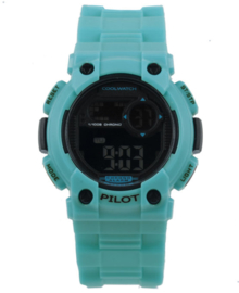 Lichtblauw Cool Watch Digitaal Pilot Jongens Horloge