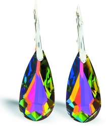 SALE Teardrop Glaskristallen Oorhangers van Spark Jewelry