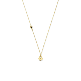 14K Geelgouden Collier met Sleutel en Slot