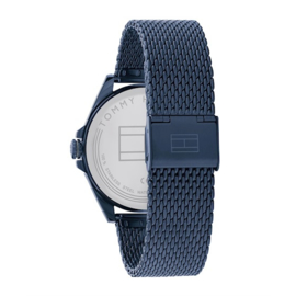 Tommy Hilfiger Donkerblauw Heren Horloge met Milanese Horlogeband