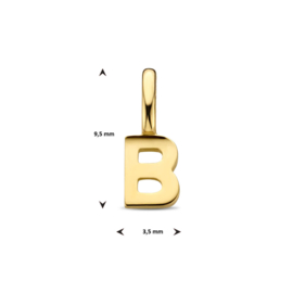 14K Geelgouden Hanger met Letter B