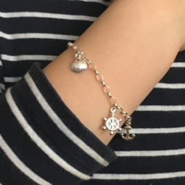 Lilly Zilveren Bedelarmband met Maritieme Bedels voor Kinderen