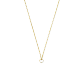 14K Geelgouden Collier met Rondje