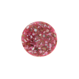 MY iMenso Dark Pink in Resin Crushed Shell 24mm Insignia