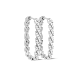 Hinged Hoops SANDY Silver | Karma Jewelry