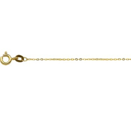 Gouden Anker Collier | Dikte: 1,0 mm Lengte: 40 - 44cm