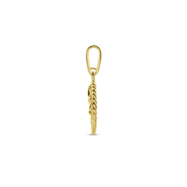 Gouden Hanger met Geboortebloem Augustus – Gladiool