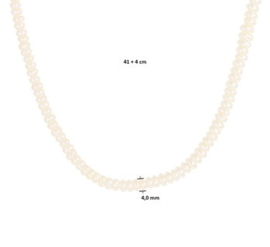 Parel Collier 4,0 mm 41 + 4 cm