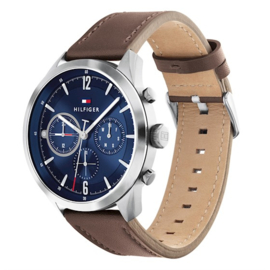 Tommy Hilfiger Heren Horloge Matthew met Bruin Lederen Band