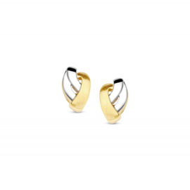 Excellent Jewelry Bicolor Gouden Oorstekers voor Dames