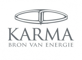 Zwartmetalen Zilveren Buis Oorbellen met Ketting van Karma