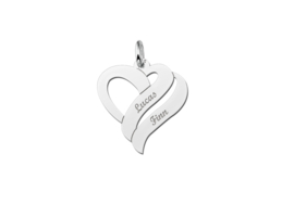 Valentijnsdag Sieraden | Zilveren Hanger in Hartvorm