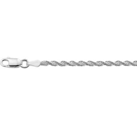 Stevig Zilveren Koord Collier | Dikte: 2,5mm Lengte: 42cm