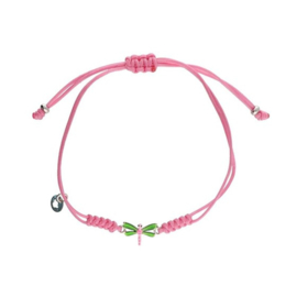 Lapetra Armband Roze Macramé Libelle