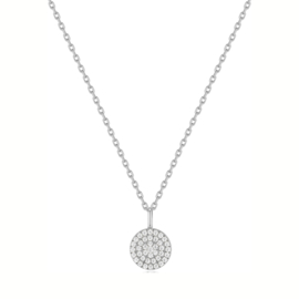 Zilveren Collier Glam Disc Pendant van Ania Haie