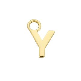 14K Geelgouden Oorringhanger met Letter Y