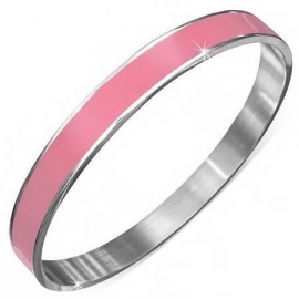 Bangle armband met roze emaille SKU74691