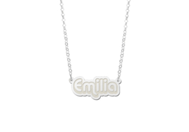 Zilveren Emilia Naamketting | Names4ever