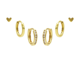 Karma Jewelry – Zesdelige You Rock Earparty Set - Gold