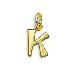 Gouden Letter Bedel Hanger – K