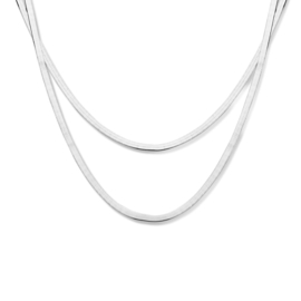 Zilveren Dames Multi-collier 3,3 mm 42 + 4 cm