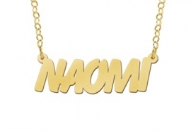 Names4ever Naomi Stijl Gouden Naamketting