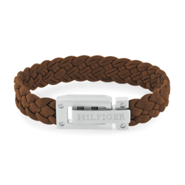 Tommy Hilfiger Bruin Leren Heren Armband TJ2790516