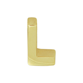 Letter Hanger L van 14K Geelgoud