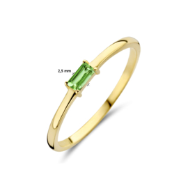 Gouden Ring met Geboortesteen Mei Smaragd