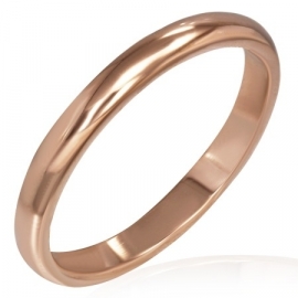 Smalle roségoud kleurige ring SKU45666