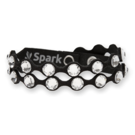 Dotty Stylish Zwarte Armband met Glaskristallen