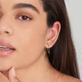 Goudkleurige Earrings van Ania Haie Rising Star - Drop Sud 48mm
