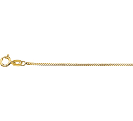 9 Karaats Gourmet Collier | Dikte: 1,0mm Lengte: 42cm