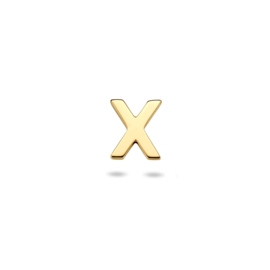 14K Gouden Oorknop Letter X