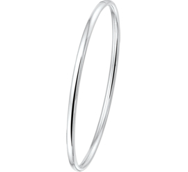 Dames Bangle armband van Zilver Ovale Buis