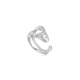 Ania Haie Twisted Zilveren Ring Verstelbaar 50 - 58 | AH R050-02H