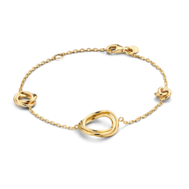 Excellent Jewelry Geelgouden Armband met Fantasie Kopstuk