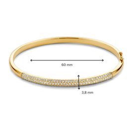 Excellent Jewelry Geelgouden Bangle Armband met 1,00 crt. Briljanten