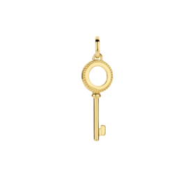 14K Geelgouden Hanger met Sleutel